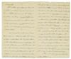 GREENE, NATHANAEL. Autograph Letter Signed, Nath Greene, as Major General, to Brigadier General George Weedon,